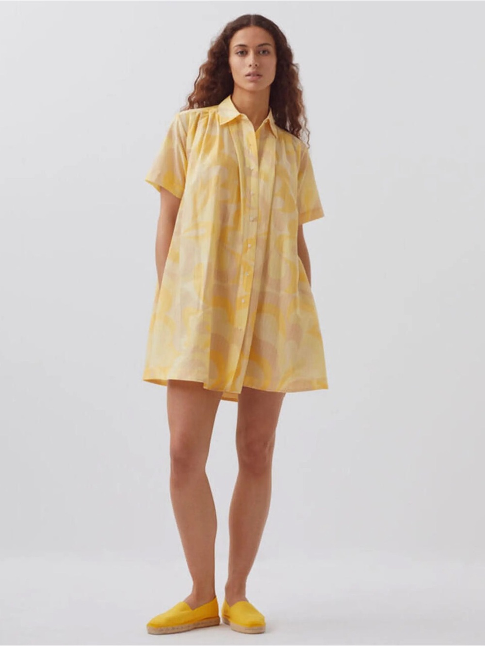 State Short-Sleeve Shirt Dress